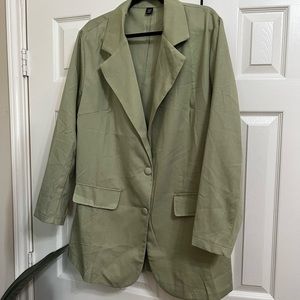 Green oversized blazer. Size 2XL